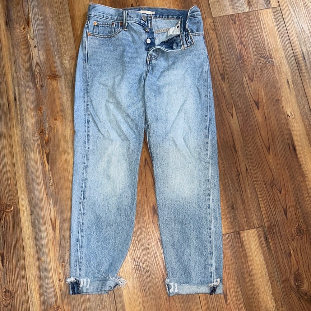 Levi’s 501 Button-fly High Waisted Wedgie Jeans
